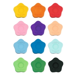 Djeco Bloemkrijtjes - waskrijtset 12 kleuren - vanaf 18 maanden