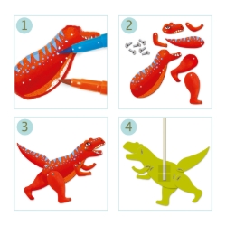 Djeco Dino’s - knutselset beweegbare figuren - van 5 tot 8 jaar
