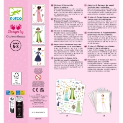 Djeco Jurken door de seizoenen - aankleedstickerset - van 5 tot 8 jaar