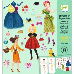 Djeco Mode in het groot - aankleedstickerset - van 5 tot 8 jaar